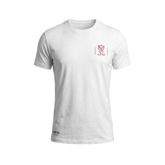 Iceberg White Cotton Men T-Shirt Iceberg