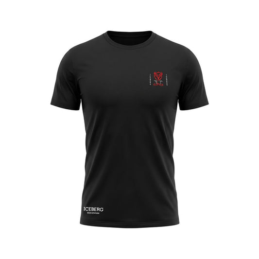 Iceberg Black Cotton Men T-Shirt Iceberg