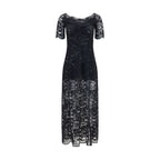 Rabanne Black Polyamide Long Dress Rabanne