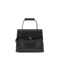 Moschino Black Calf Leather Bos Taurus Shoulder Bag Moschino