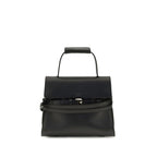 Moschino Black Calf Leather Bos Taurus Shoulder Bag Moschino