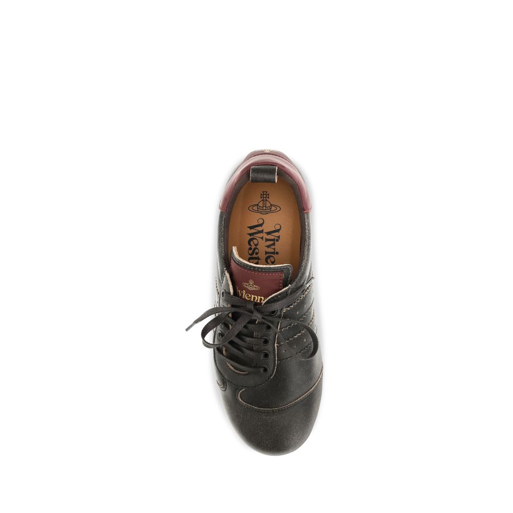 Vivienne Westwood Black Calf Leather Bos Taurus Sneakers