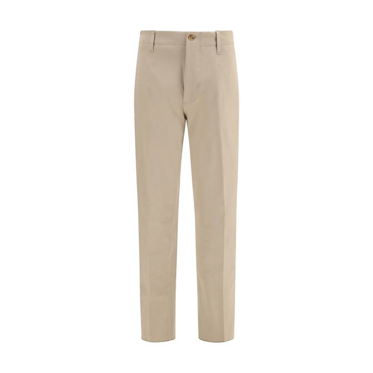 Lardini Beige Cotton Casual Pants Lardini