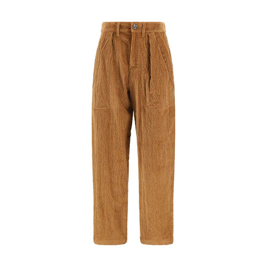 Kristina Ti Brown Cotton Casual Pants