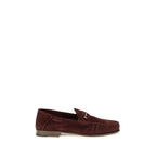 Tom Ford Bordeaux Calf Leather Bos Taurus Slip-On Loafers - Eljoys Fashion 