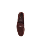 Tom Ford Bordeaux Calf Leather Bos Taurus Slip-On Loafers - Eljoys Fashion 
