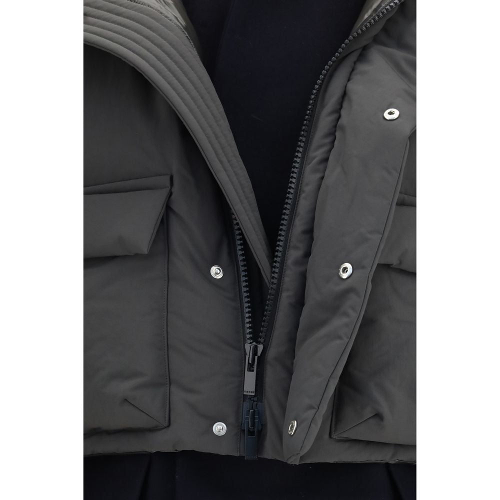 Sacai Multicolor Polyester Coat - Eljoys Fashion 