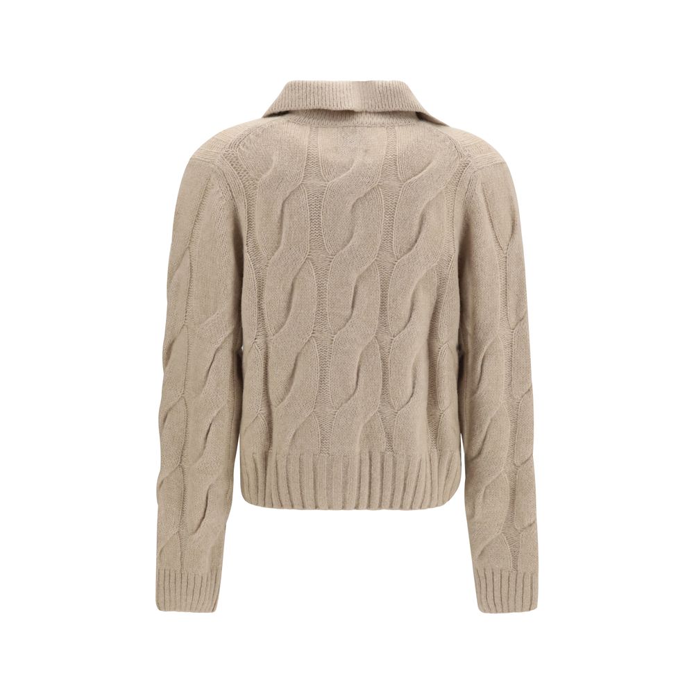 Allude Beige Cashmere Cardigan - Eljoys Fashion 