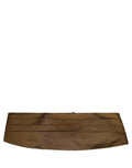 Dolce & Gabbana Brown Men 100% Silk Belt Waist Cummerbund