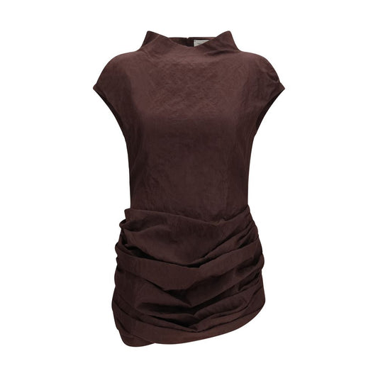 Magda Butrym Brown Cotton Casual Dress