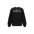 Dolce & Gabbana Black Cotton Sweatshirt Dolce & Gabbana