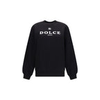 Dolce & Gabbana Black Cotton Sweatshirt Dolce & Gabbana