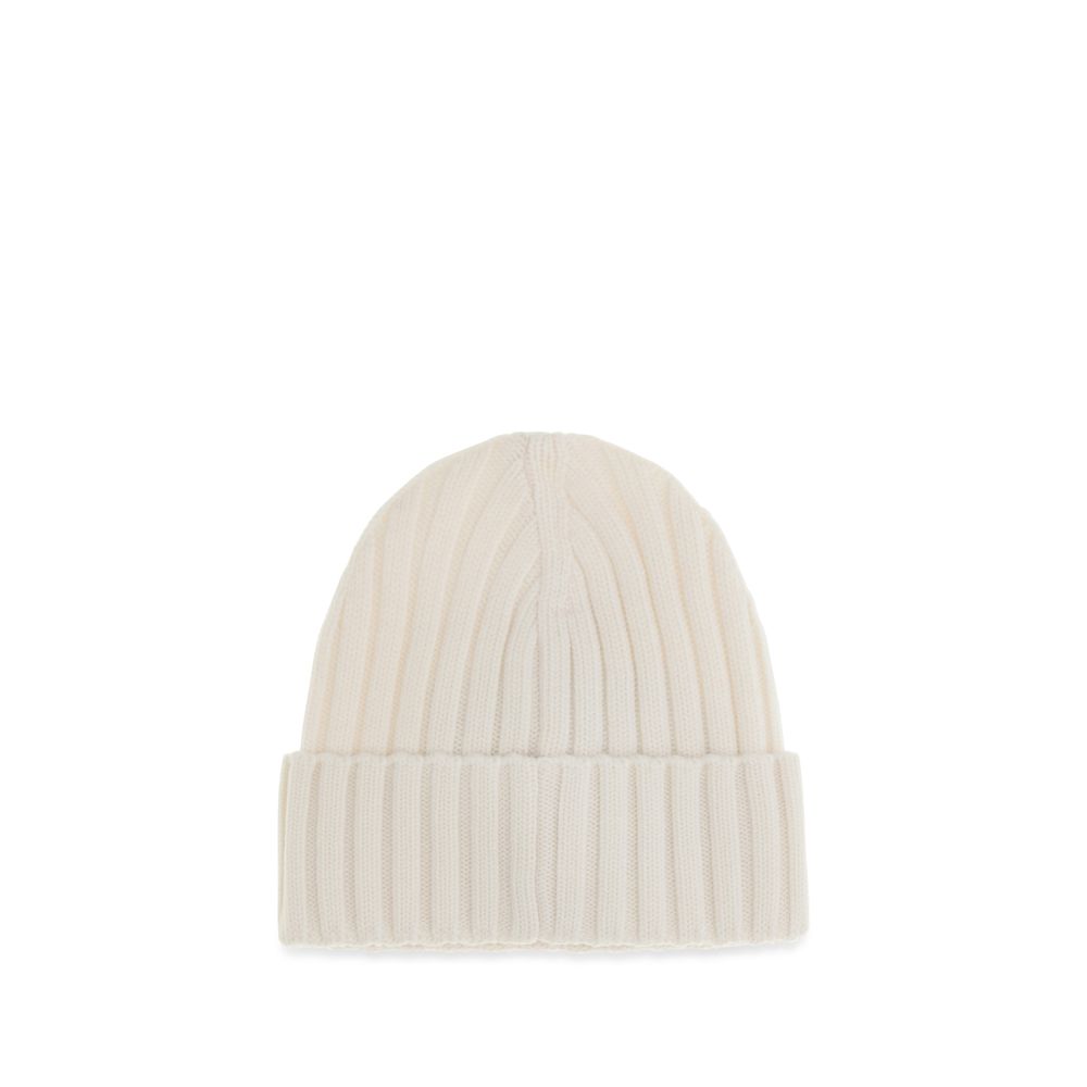 Moncler White Wool Oves Aries Beanie Moncler