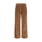 Brunello Cucinelli Brown Cotton Casual Pants Brunello Cucinelli
