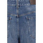 Brunello Cucinelli Blue Cotton Relaxed Fit Jeans Brunello Cucinelli