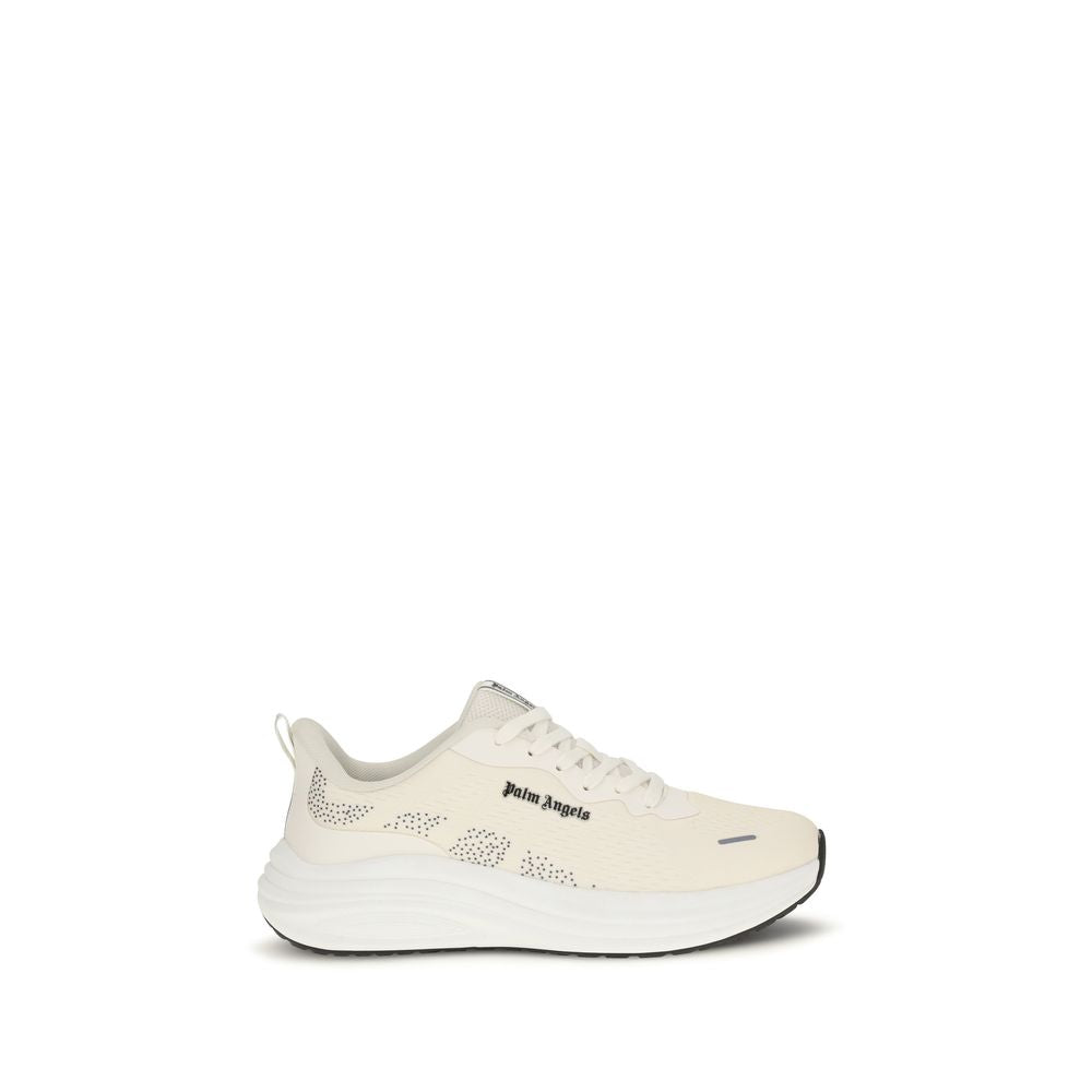 Palm Angels Beige Fabric Low Top Sneakers Palm Angels