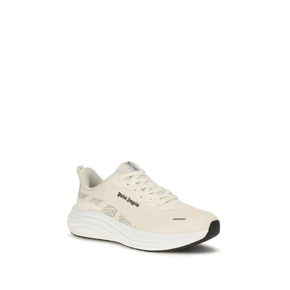 Palm Angels Beige Fabric Low Top Sneakers Palm Angels
