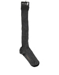 Dolce & Gabbana Gray Wool Blend Over The Calf Accessory Socks