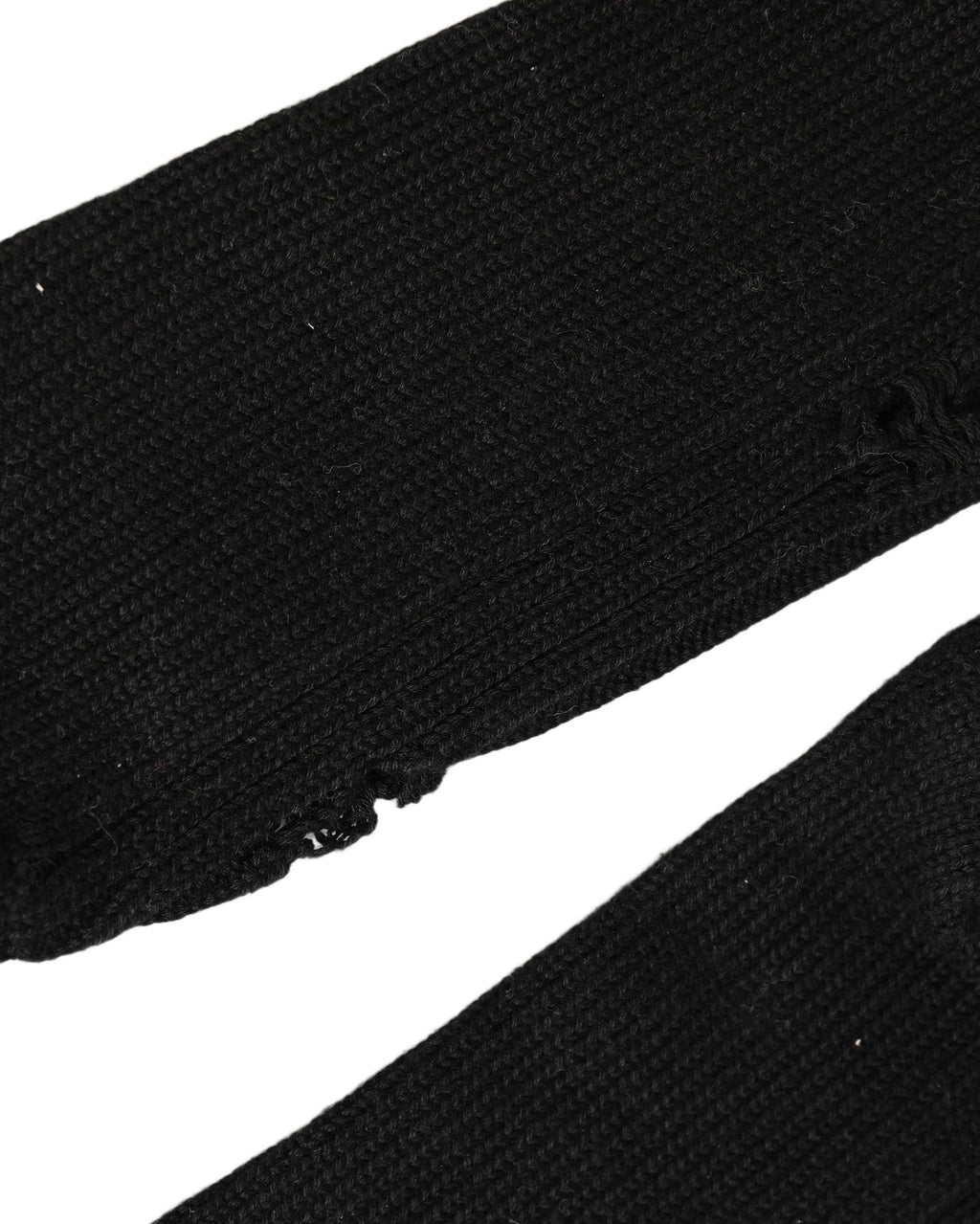 Dolce & Gabbana Black Cotton Distressed Mid Calf Accessory Socks - Eljoys Fashion 