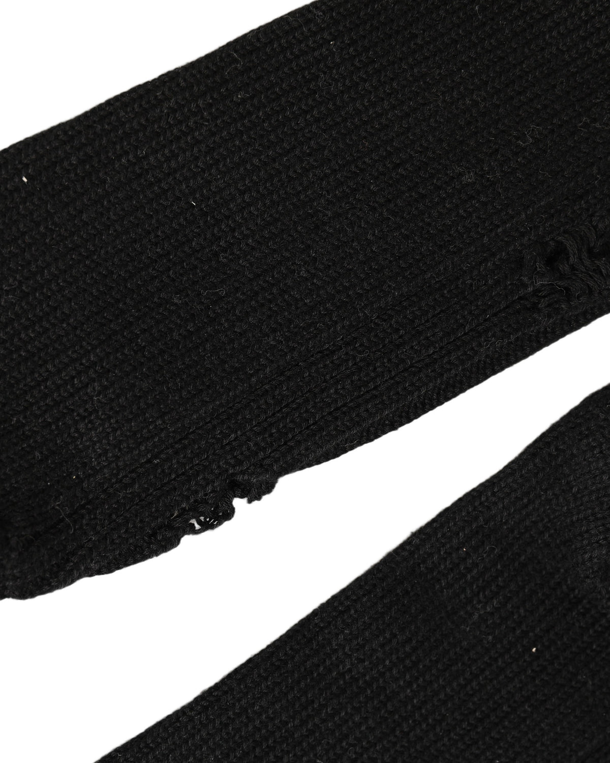 Dolce & Gabbana Black Cotton Distressed Mid Calf Accessory Socks - Eljoys Fashion 