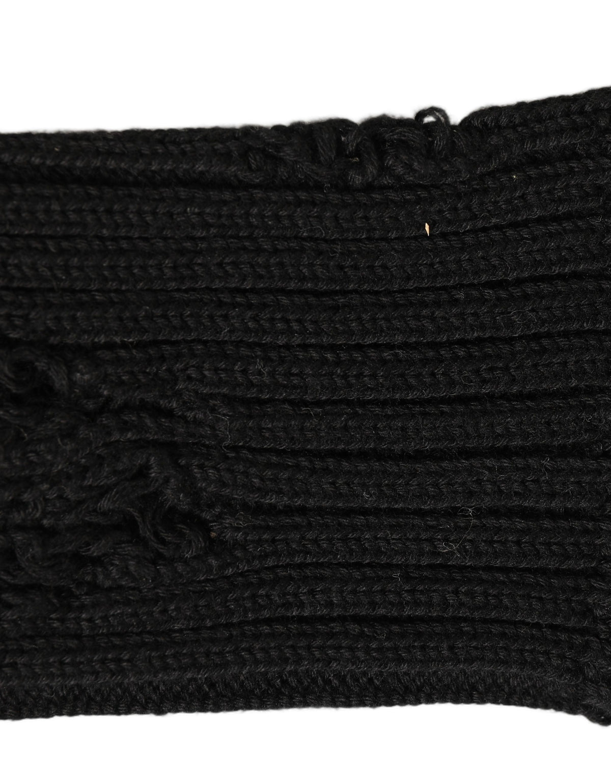 Dolce & Gabbana Black Cotton Distressed Mid Calf Accessory Socks - Eljoys Fashion 