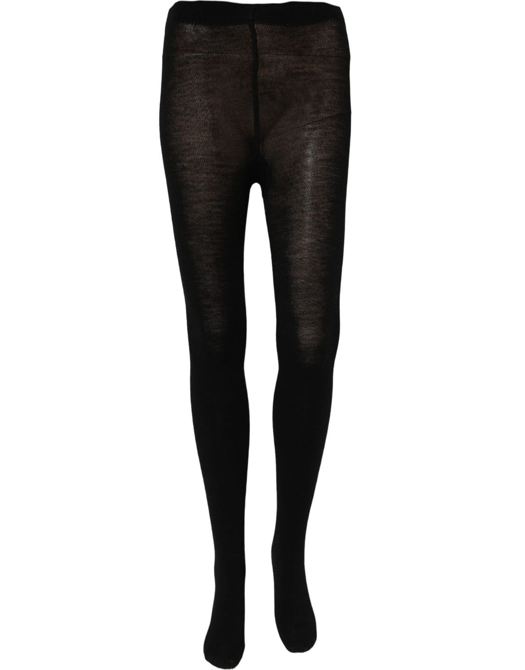 Dolce & Gabbana Black Wool Stretch Tights Stocking Accessory Socks - Eljoys Fashion 