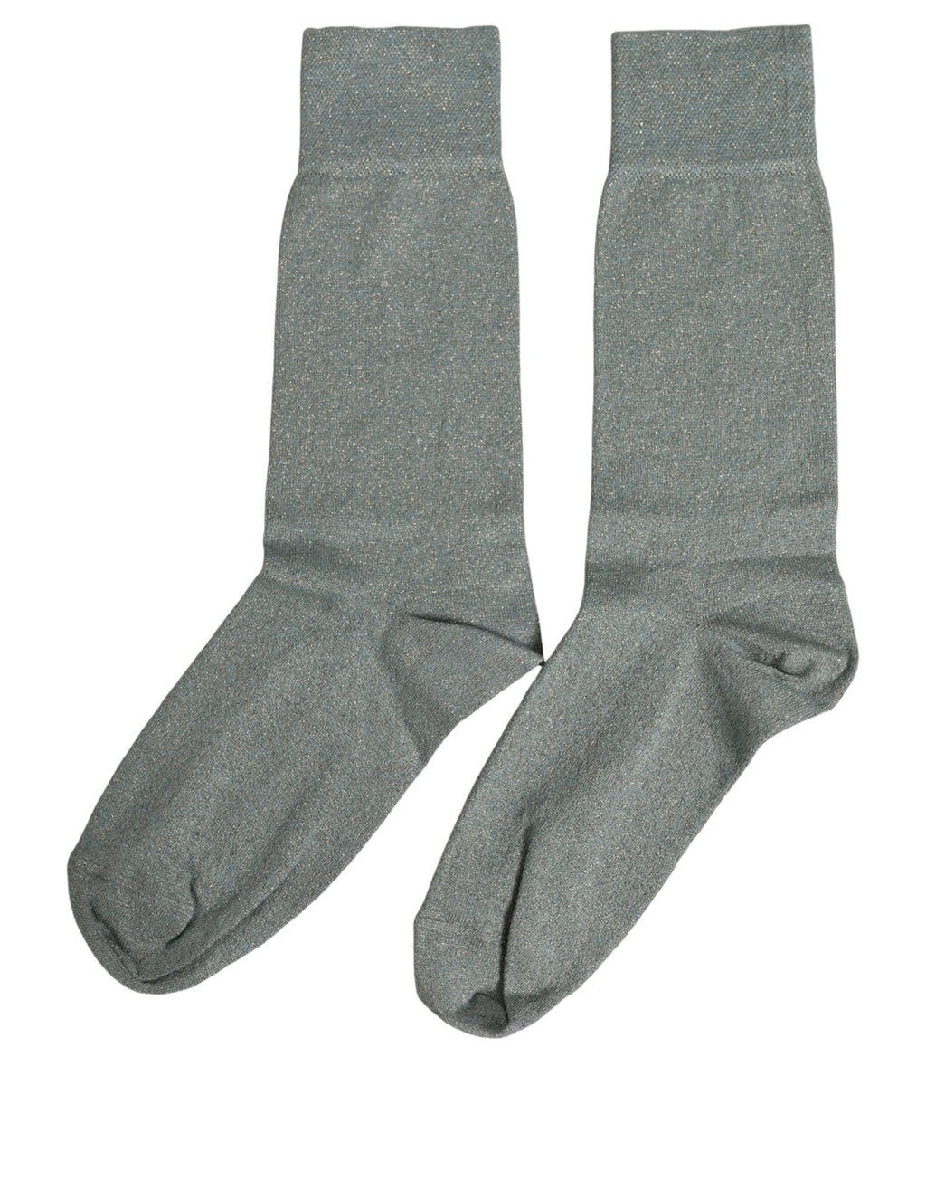 Dolce & Gabbana Gray Viscose Logo Mid Calf Accessory Socks - Eljoys Fashion 