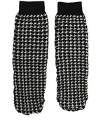Dolce & Gabbana Black White Houndstooth Ankle Length Socks - Eljoys Fashion 