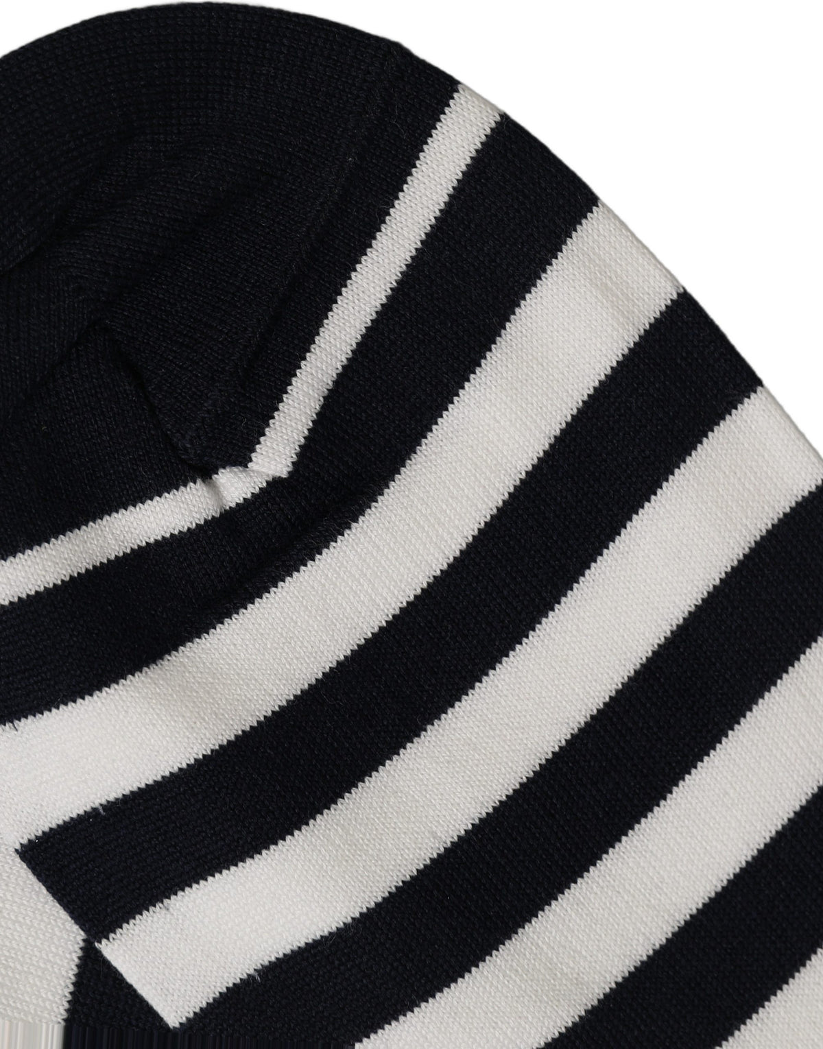 Dolce & Gabbana Black White Stripes Cotton Mid Calf Accessory Socks - Eljoys Fashion 