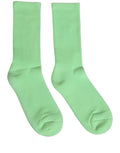 Dolce & Gabbana Green Cotton Ribbed Mid Calf Women Accessory Socks - Eljoys Fashion 