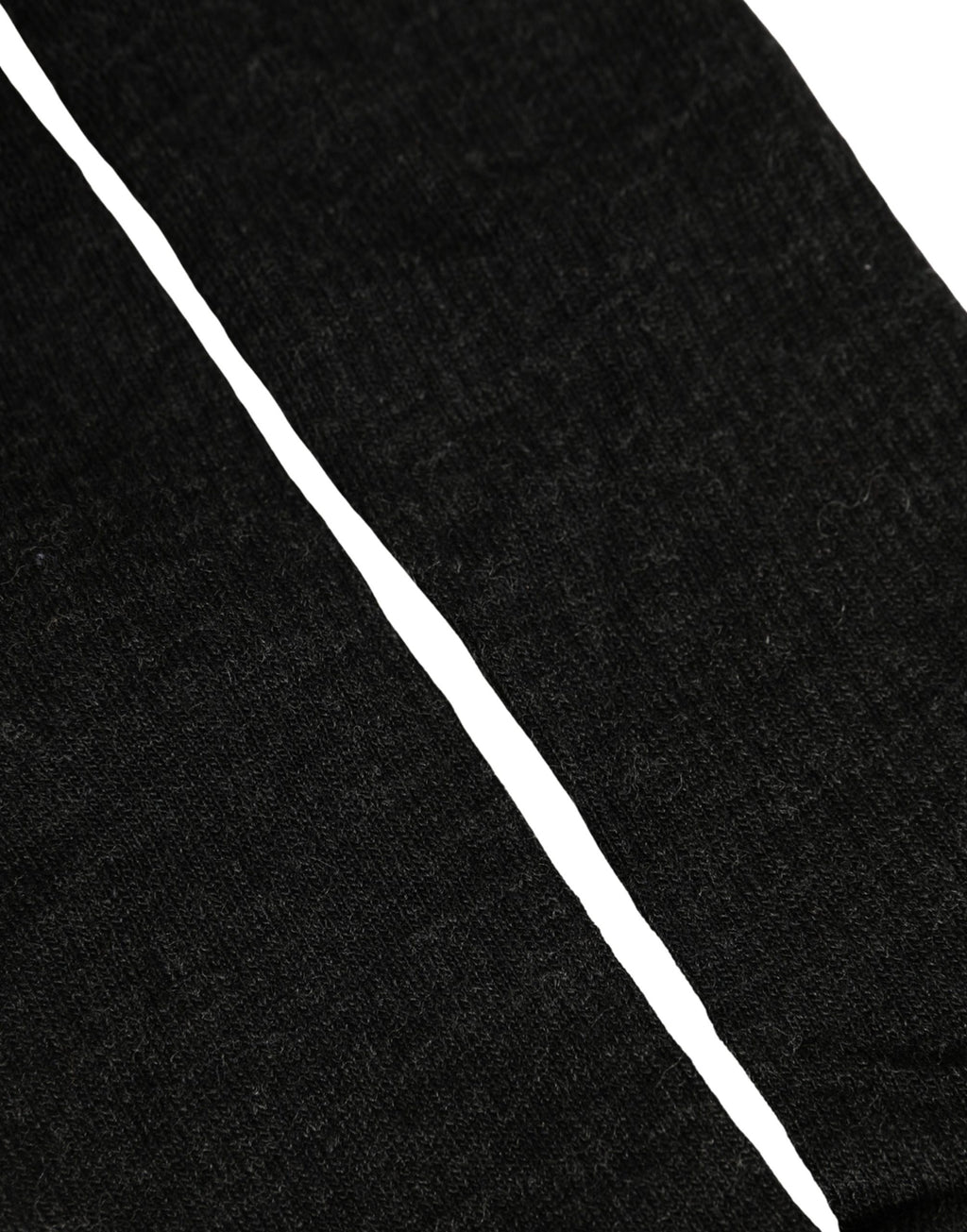 Dolce & Gabbana Black Wool DG Logo Mid Calf Accessory Socks - Eljoys Fashion 