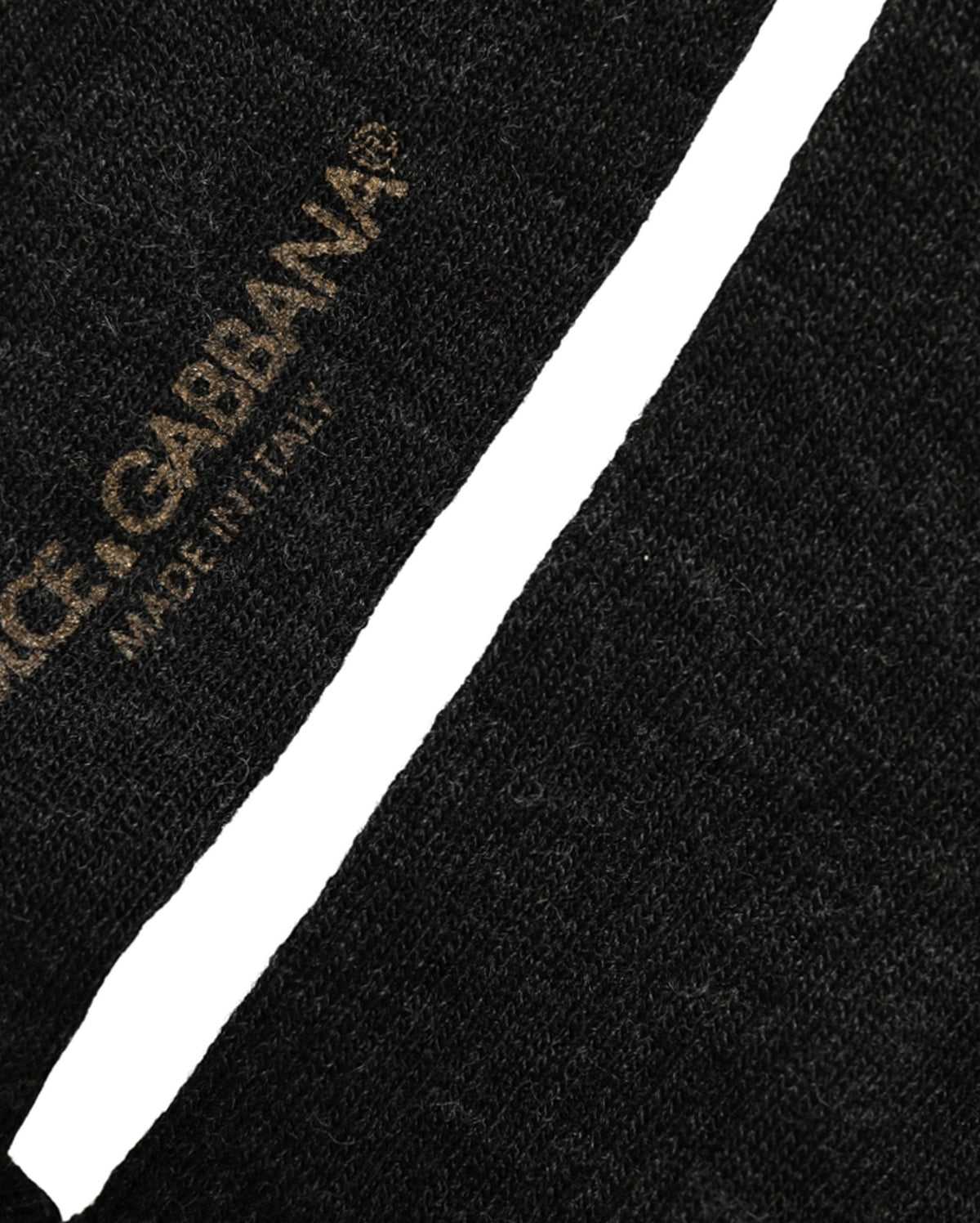 Dolce & Gabbana Black Wool DG Logo Mid Calf Accessory Socks - Eljoys Fashion 