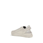 Fendi White Calf Leather Bos Taurus Athletic Sneakers Fendi