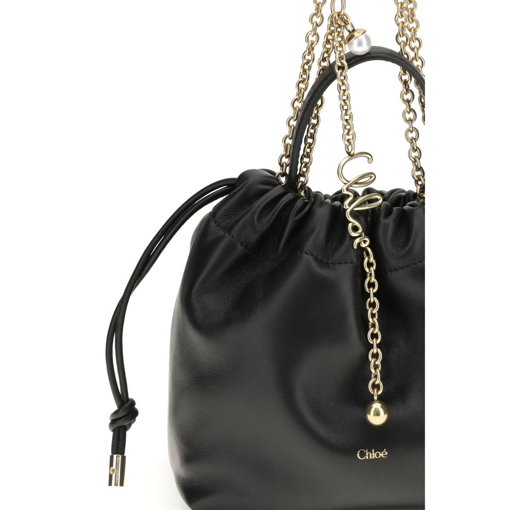 Chloé Black Calf Leather Bos Taurus Shoulder Bag Chloé