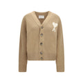 Ami Paris Beige Alpaca Vicugna Pacos Cardigan Ami Paris