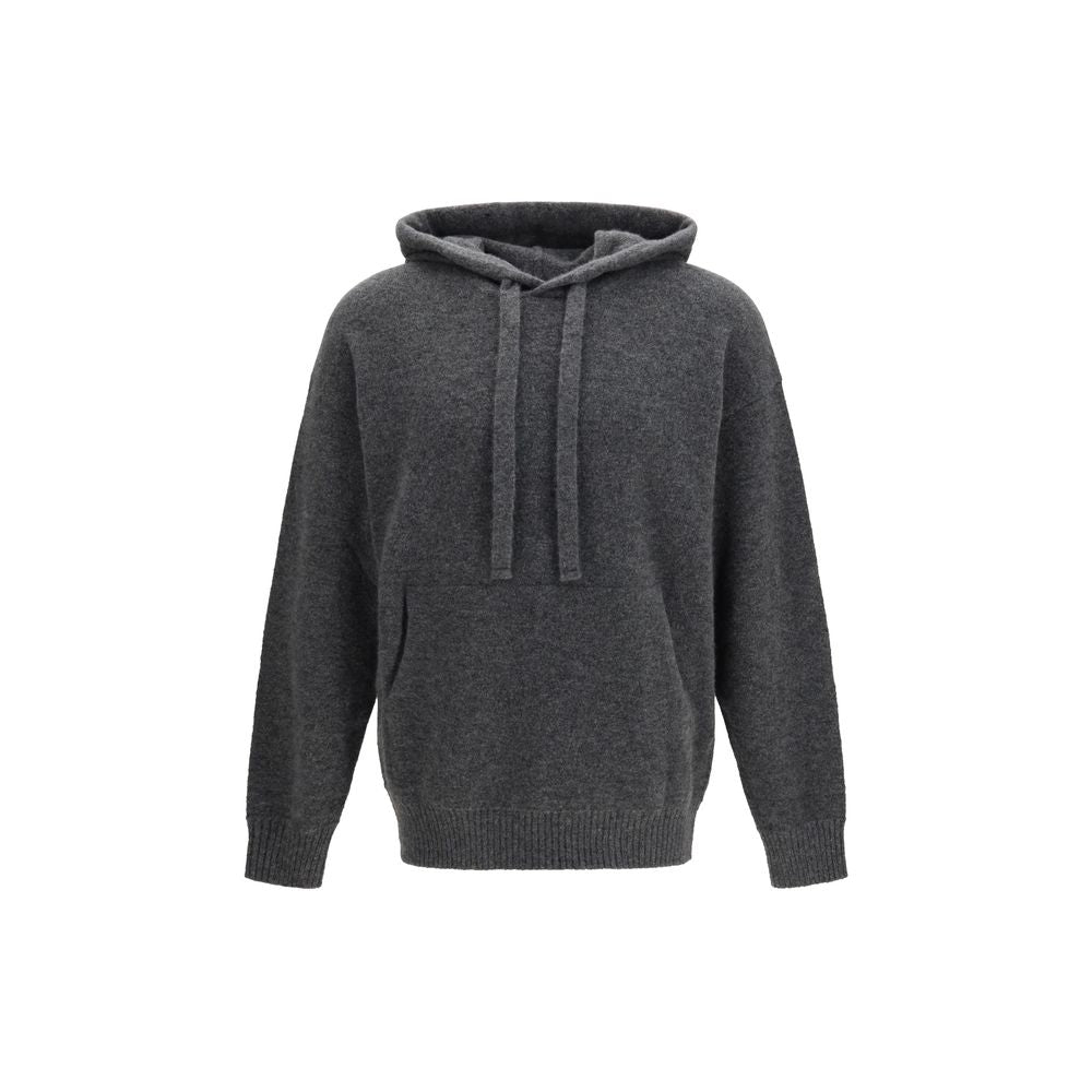Laneus Gray Cashmere Hoodie Laneus
