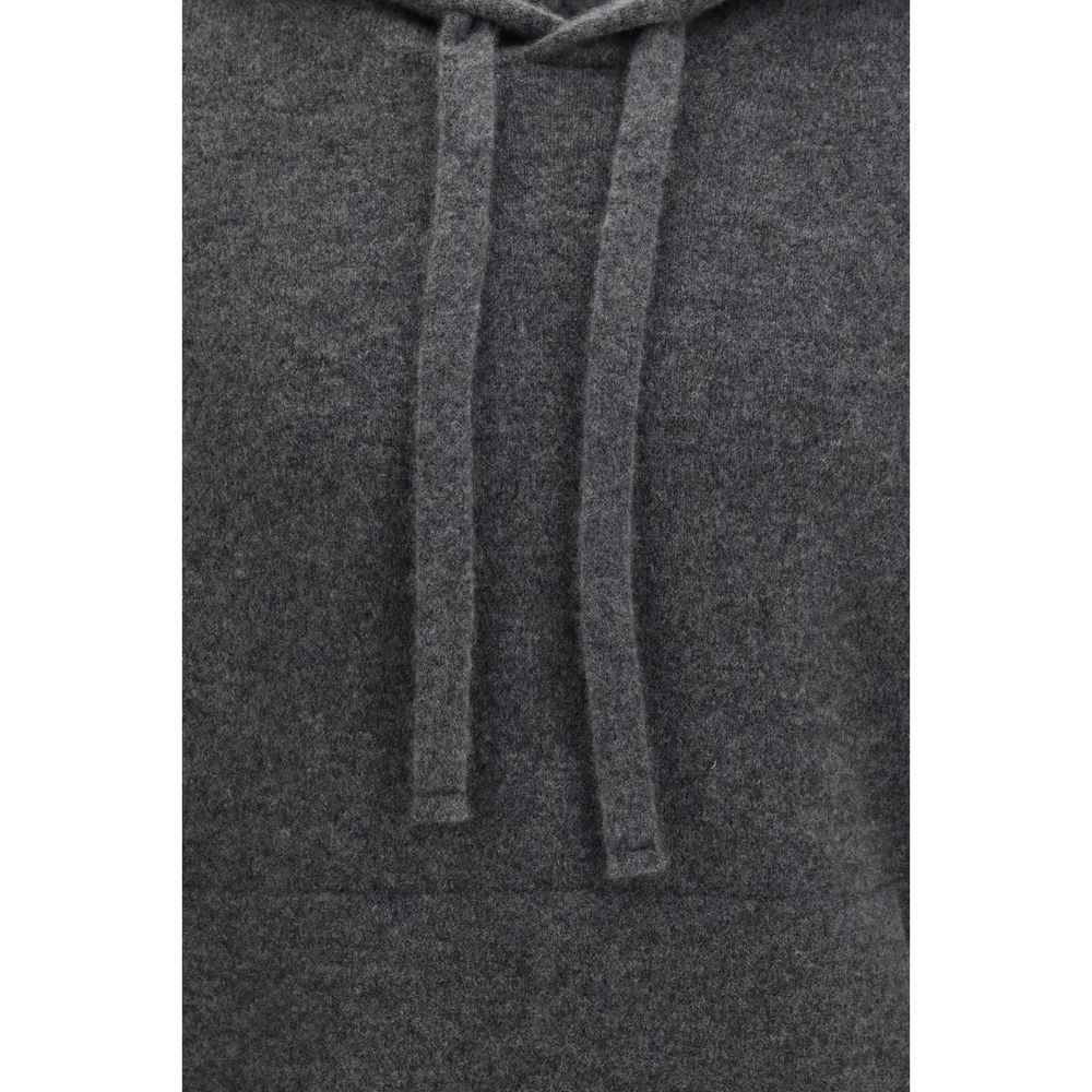Laneus Gray Cashmere Hoodie Laneus