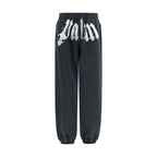 Palm Angels Gray Cotton Joggers Workout Pants