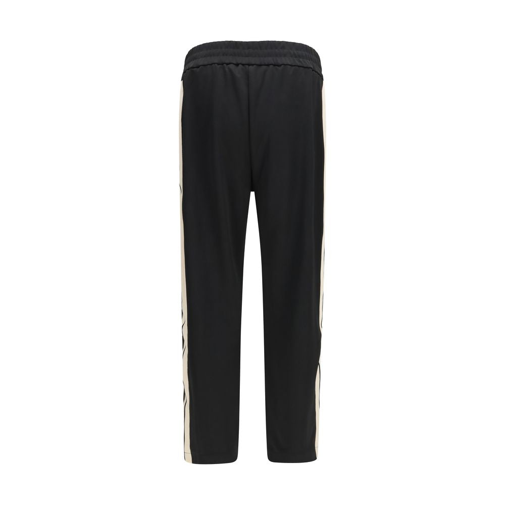 Palm Angels Black Polyester Joggers Workout Pants Palm Angels