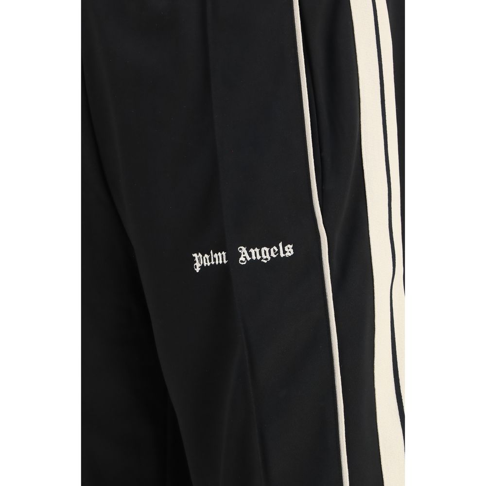 Palm Angels Black Polyester Joggers Workout Pants Palm Angels