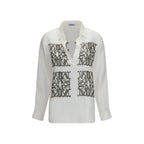 Max Mara White Silk Dress Shirt Max Mara
