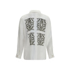 Max Mara White Silk Dress Shirt Max Mara