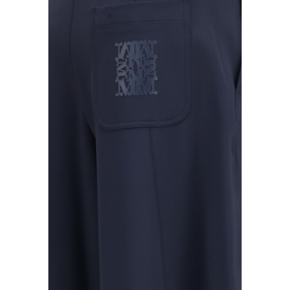 Max Mara Blue Polyamide Casual Pants Max Mara