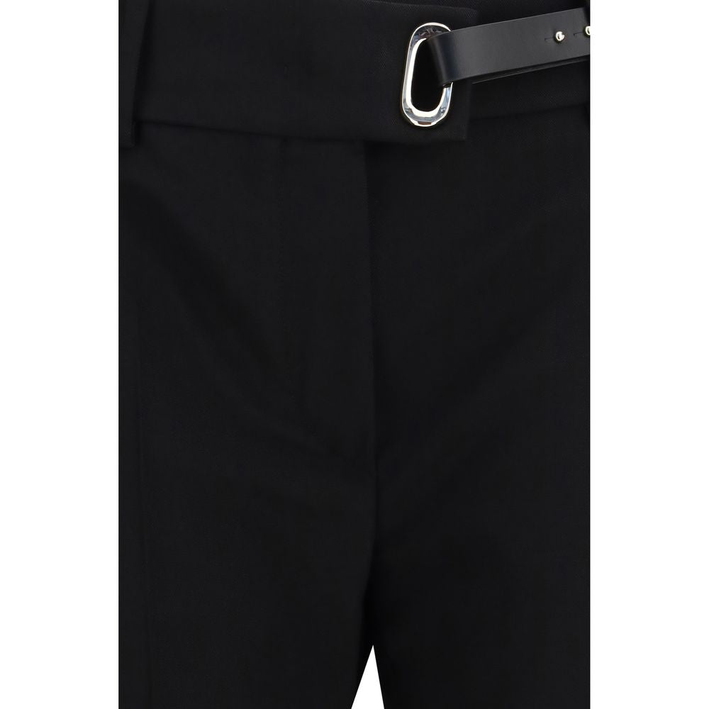 Max Mara Black Viscose Casual Pants Max Mara