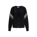 Max Mara Black Wool Oves Aries Cardigan Max Mara