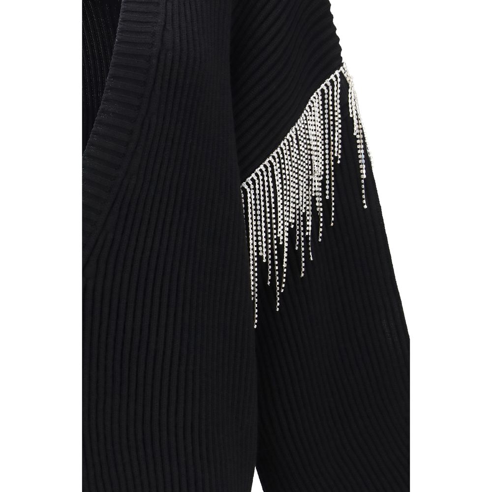Max Mara Black Wool Oves Aries Cardigan Max Mara