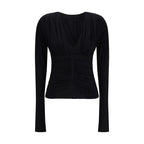 Max Mara Black Viscose Dress Shirt Max Mara