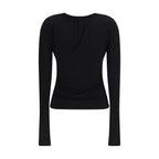 Max Mara Black Viscose Dress Shirt Max Mara