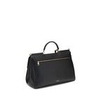 Dolce & Gabbana Black Calf Leather Bos Taurus Shoulder Bag
