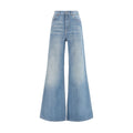 Chloé Blue Cotton Flared Jeans Chloé